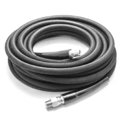 Aaladin 3/8" x 50' Black 4,000 PSI Pressure Washer Hose w/ Male Pipe Thread Fittings