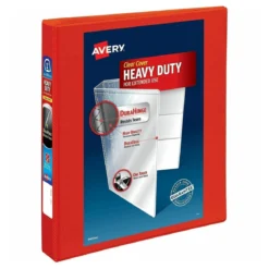 Avery® Heavy-Duty 1" Red 3 Ring Binder