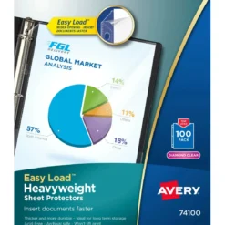 Avery® Heavyweight 8.5" x 11" Clear Sheet Protectors - Box of 100