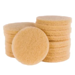 7.75" Beige Carpet Scrubbing Pads for the Cimex CR48CM Encapsulation Machine - Case of 15