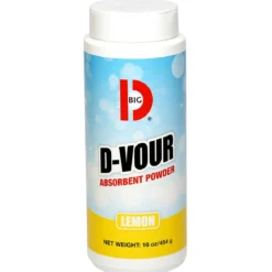 Big-D® 'D-Vour' Lemon Scented Absorbent & Vomit Cleanup (1 lb Shaker Cans) - Case of 6