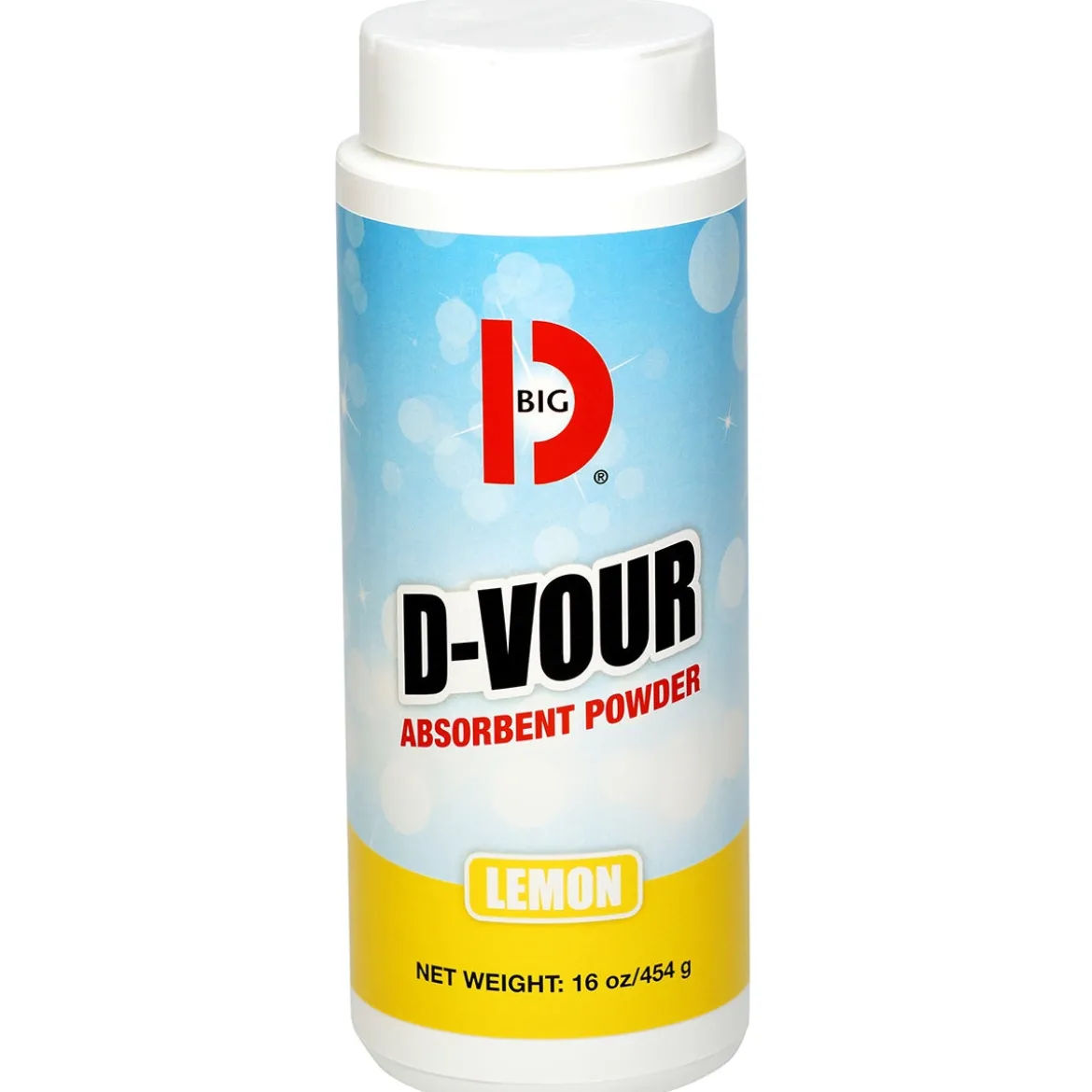 Big-D® 'D-Vour' Lemon Scented Absorbent & Vomit Cleanup (1 lb Shaker Cans) - Case of 6