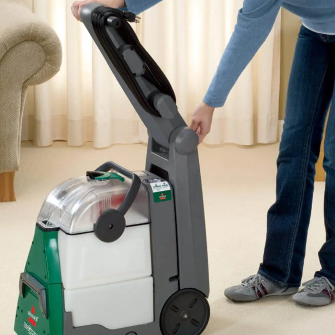 Bissell® BigGreen Commercial® Carpet Cleaning Machine (1.75 Gallons) - 10.5" Head
