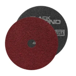 Black Diamond 400 Grit Red Concrete & Natural Stone Floor Prep Pads (12" - 28" Round) - Case of 2