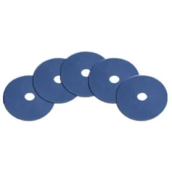 13" Blue Commercial Floor Wax Cleaning Pads - Case of 5