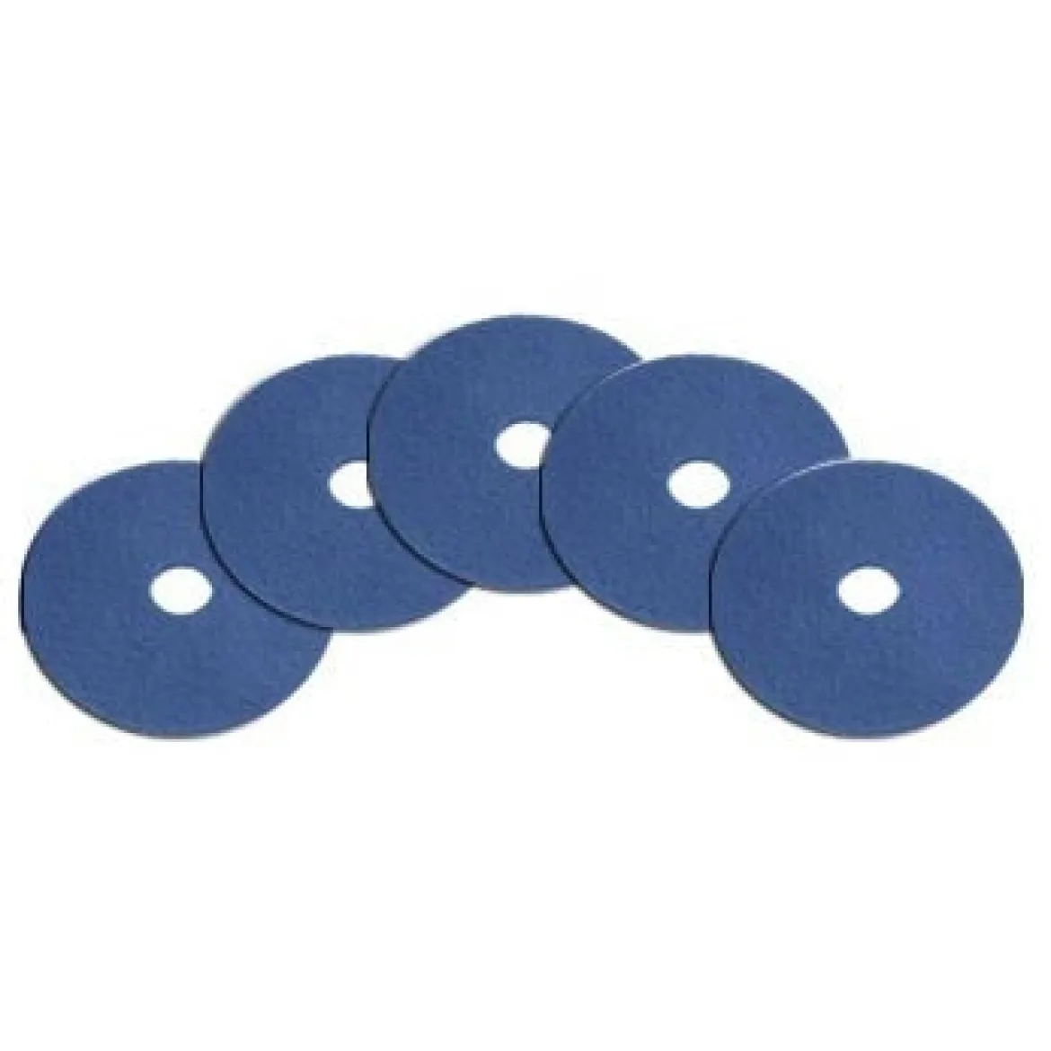 13" Blue Commercial Floor Wax Cleaning Pads - Case of 5