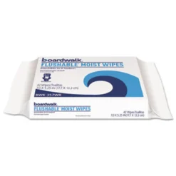 Boardwalk® Floral Scent Flushable Moist Wipes (7" x 5.25" | 42 Wipe Packs) - Case of 12