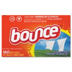 Bounce® Outdoor Fresh® Fabric Softener Sheets (160 Sheets per Box) - Case of 6
