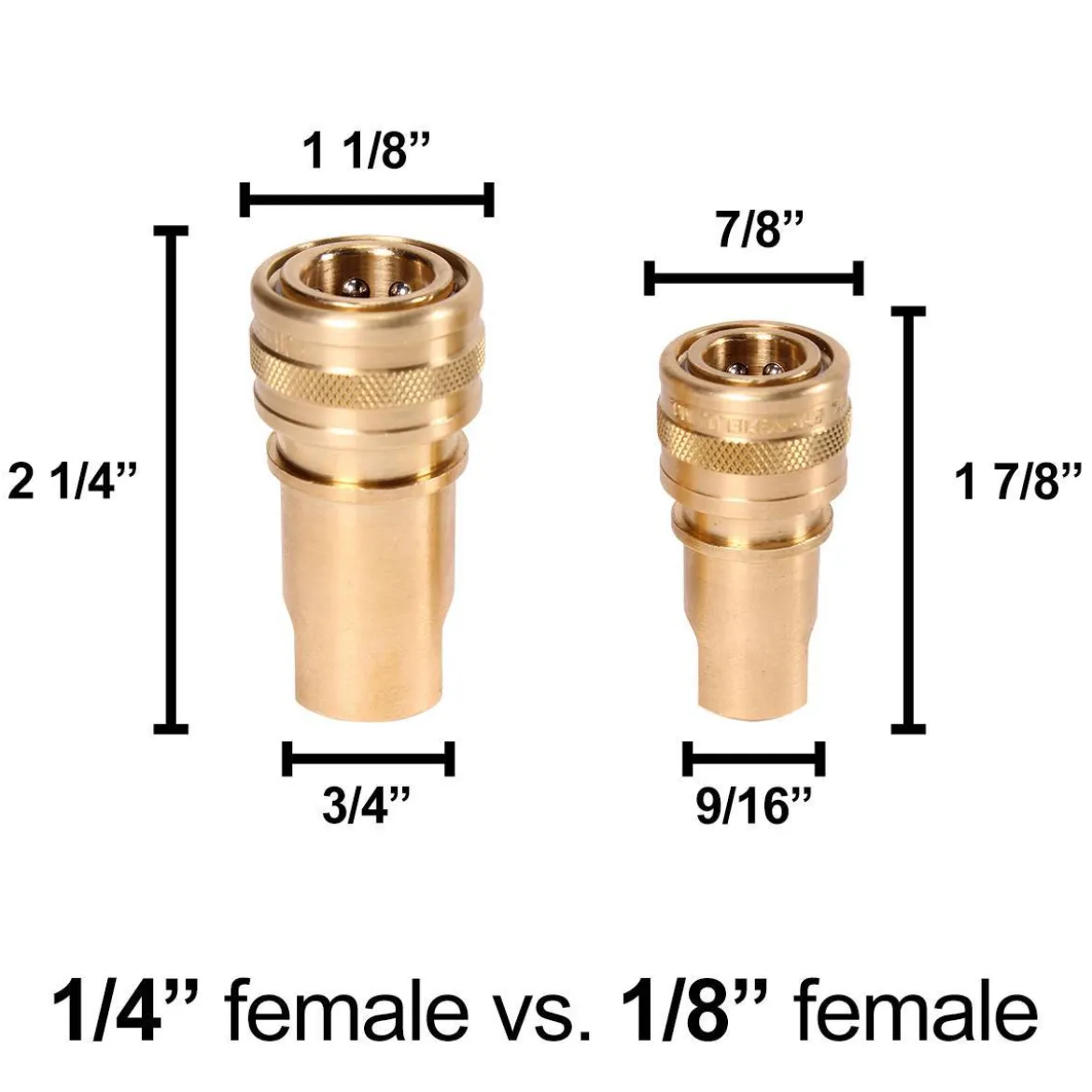 1/8" Brass Female Quick Disconnect