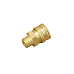 3/8" Brass Female Quick Disconnect Socket Coupler w/ Male Pipe Thread (MPT)