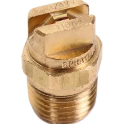 1/4" Brass 110° Universal V-Jet Spray Nozzle (#11002) for Heated Carpet Extractors - #02 Orifice