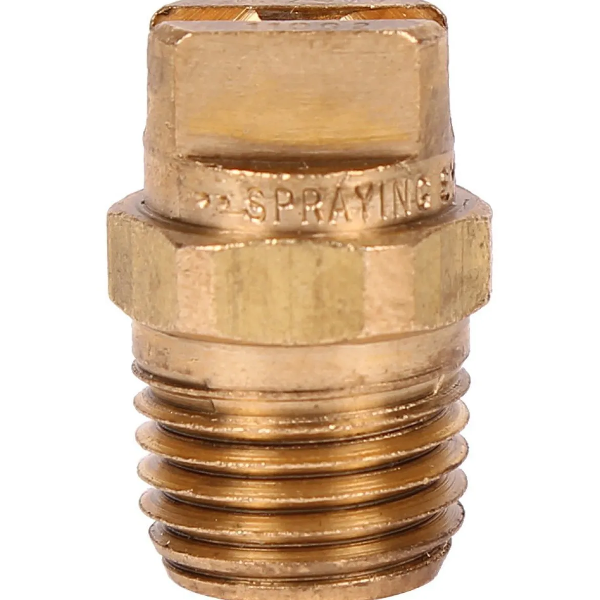 1/4" Brass 110° Universal V-Jet Spray Nozzle (#11002) for Heated Carpet Extractors - #02 Orifice