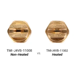 1/4" Brass 110° Universal V-Jet Spray Nozzle (#11008) for Non-Heated Carpet Extractors - #08 Orifice