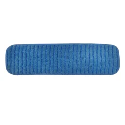 18" Bright Solutions Blue Flat Microfiber Floor Mop