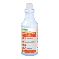Bright Solutions® 'Clean & Safe Drain' Alkaline Drain Opener (32 oz Squeeze Bottles) - Case of 12