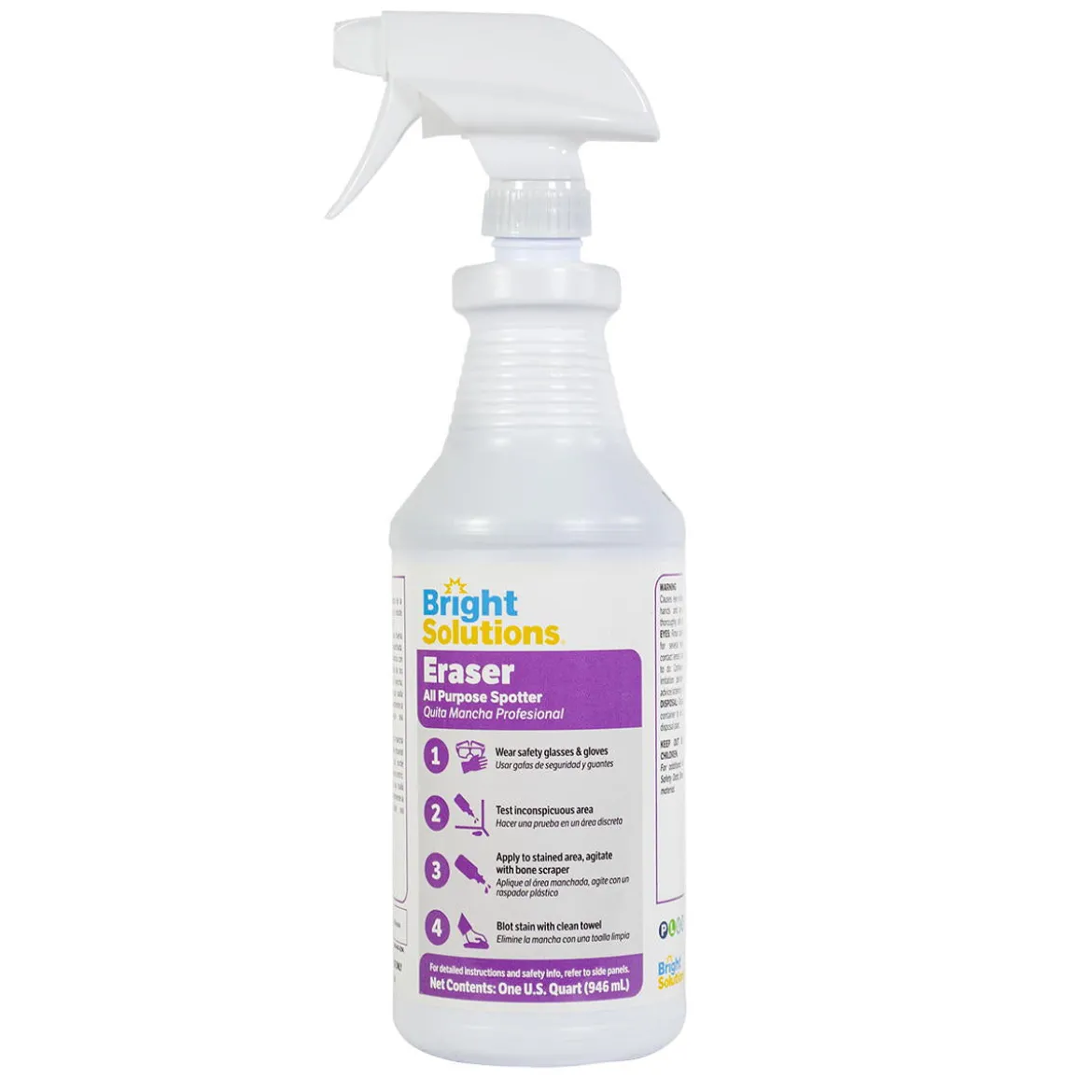 Bright Solutions® 'Eraser' All Purpose Spotter (32 oz Spray Bottles) - Case of 12