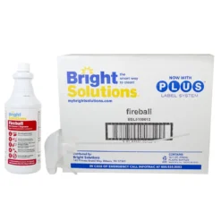 Bright Solutions® ‘Fireball’ RTU Cleaner & Degreaser (32 oz Spray Bottles) - Case of 12