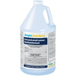 Bright Solutions® 'Lemon Zip' Animal Safe Concentrated Disinfectant (1 Gallon Bottles) - Case of 4