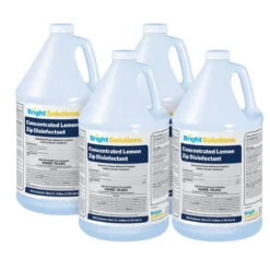 Bright Solutions® 'Lemon Zip' Animal Safe Concentrated Disinfectant (1 Gallon Bottles) - Case of 4