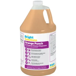Bright Solutions® Orange Punch Degreaser All Purpose Cleaner (1 Gallon Bottles) - Case of 4