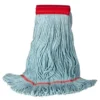 Bright Solutions® Water Bottle Blue Eco-Friendly Wet Mop w/ Narrow Band (Size: Large | Looped Ends)