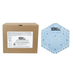Bright Solutions® Wave 3D Cotton Blossom Urinal Screen w/ Enzymes - Box of 10