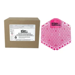 Bright Solutions® Wave 3D Orchard Spice Urinal Screens w/ Enzymes - Box of 10