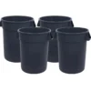 Carlisle® Bronco™ 32 Gallon Gray Round Trash Container (#34103223) - Case of 4