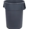 Carlisle® Bronco™ 44 Gallon Round Trash Container (#34104423) - Gray