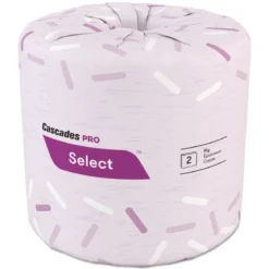 Cascades Pro Select® #B040 Standard 2-Ply Toilet Paper (4" x 3.19" | 500 Sheets | 132.81') - 96 Rolls