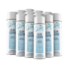 Claire® Gleme Just Spray & Wipe Glass Cleaner (19 oz Aerosol Cans) - Case of 12