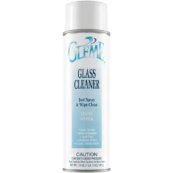 Claire® Gleme Just Spray & Wipe Glass Cleaner (19 oz Aerosol Cans) - Case of 12