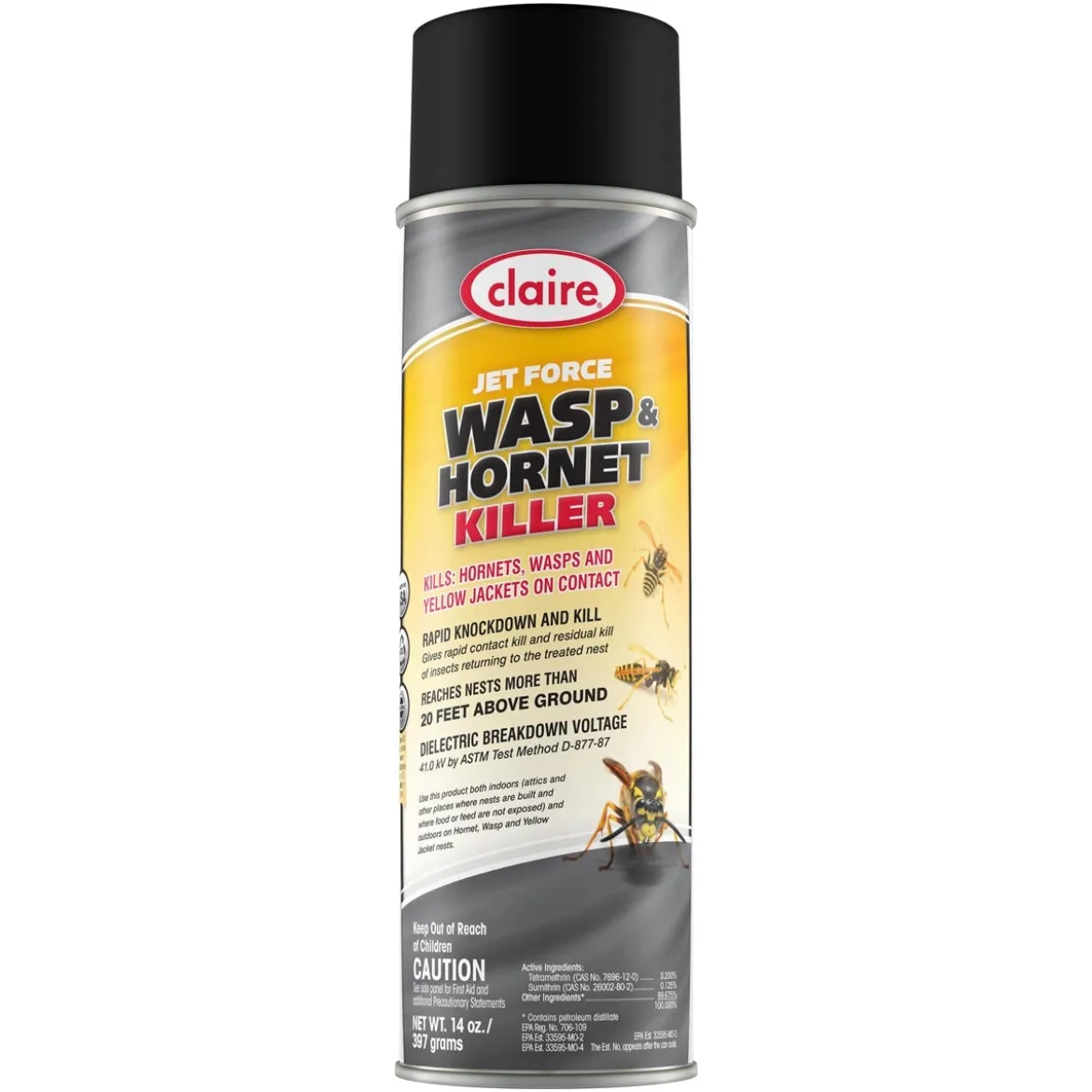 Claire® 'Jet Force' Freezing Wasp & Hornet Killer (14 oz Aerosol Cans) - Case of 12