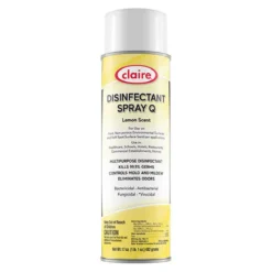Claire® Lemon Scent Multi-Purpose Disinfectant Spray Q (17 oz Aerosol Cans) - Case of 12