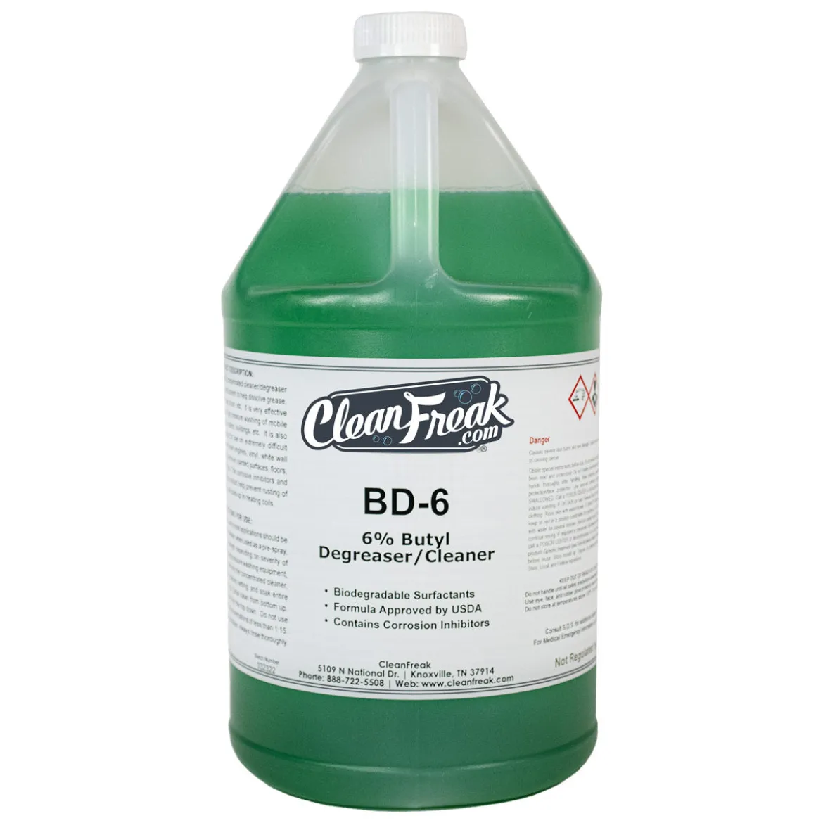 CleanFreak® ‘BD-6’ 6% Butyl Degreaser & Cleaner (1 Gallon Bottles) - Case of 4