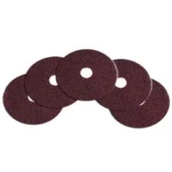 12" CleanFreak® 'Dominator' Burgundy High Performance Floor Stripping Pads - Case of 5