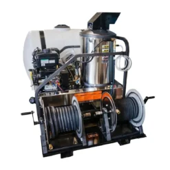 CleanFreak® 4.0 GPM Hot Water Drain Jetter Skid w/ Tank & 200' Reel (Gas Engine) – 3,500 PSI