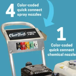 CleanFreak® 3.0 GPM Pressure Washer w/ Honda GX200 Engine (Gas) - 2,700 PSI