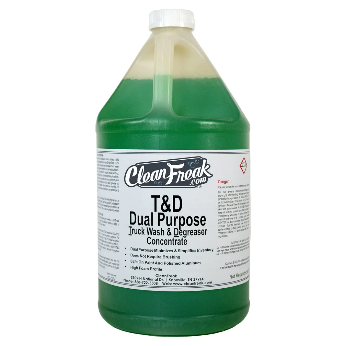 CleanFreak® ‘T&D’ Truck Wash Concentrated Butyl Degreaser (1 Gallon Bottles) - Case of 4