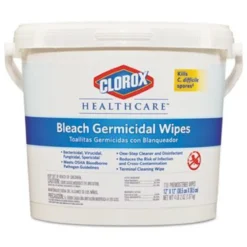Clorox Healthcare® Bleach Germicidal Unscented Disinfectant Wipes (12" x 12" | 110 Wipe Buckets) - Case of 2