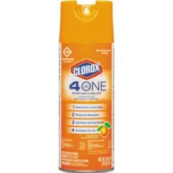 Clorox® 4-in-One Disinfectant & Sanitizer (Citrus Scent) - 12 Aerosol Cans
