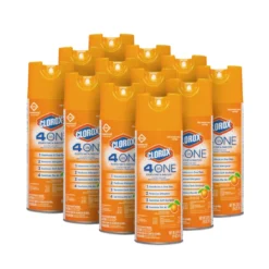 Clorox® 4-in-One Disinfectant & Sanitizer (Citrus Scent) - 12 Aerosol Cans