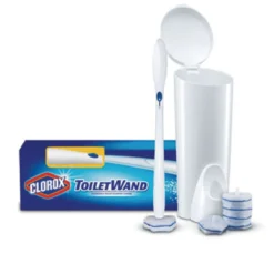 Clorox® Toilet Wand Kit with Caddy & 6 Refill Heads - Case of 6 Kits