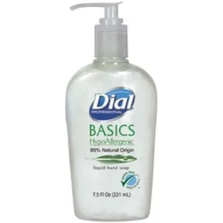 Dial® Professional Basics HypoAllergenic Liquid Hand Soap (7.5 oz Pump Bottles) - Case of 12