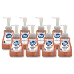 Dial® Professional Foaming Antibacterial Defense™ Hand Soap w/ Aloe (10 oz Pump Bottles) - Case of 8
