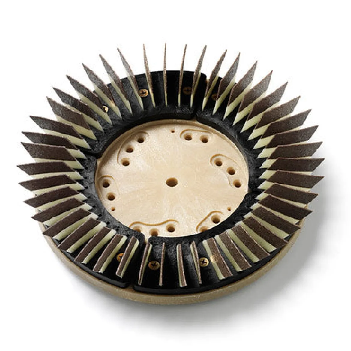 Diamabrush™ 50 Grit 16” CCW Brown Polymer Floor Polishing Tool (#911601210) for use w/ 17” Floor Buffers