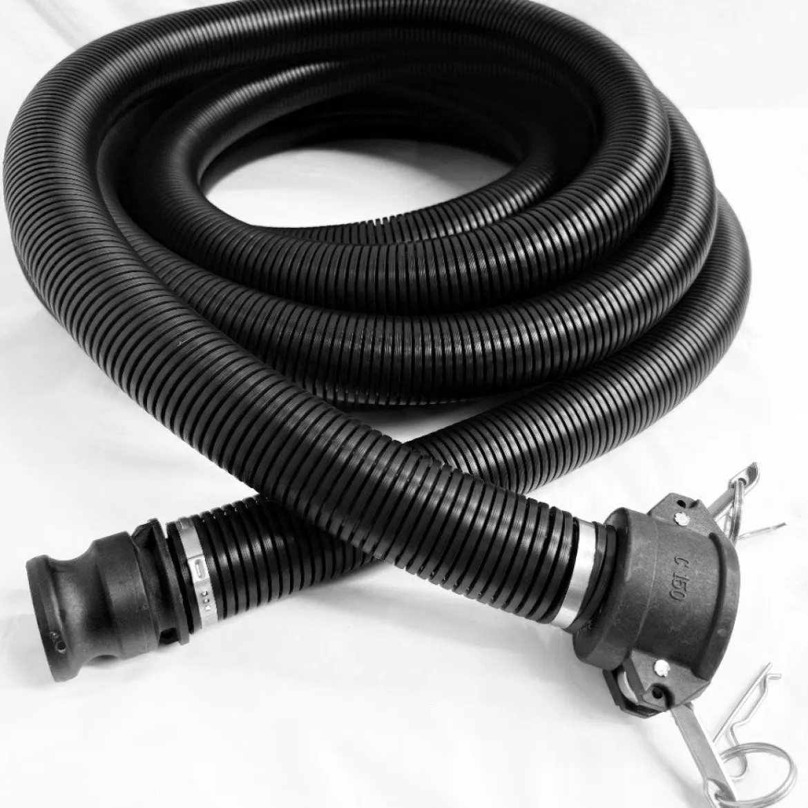50’ Discharge Extension Hose w/ Male & Female Camlock Fittings for the CleanFreak® ‘Flood Master’ Pump Out Extractor