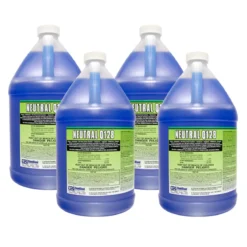 e.logical Neutral Q128 Cleaner, Disinfectant, Non-Food Contact Sanitizer & Deodorizer (1 Gallon Bottles) - Case of 4