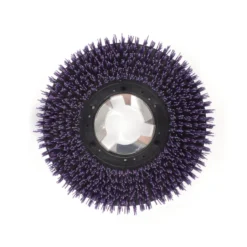 13" Floor Buffer Extra Heavy Duty Floor Stripping Brush w/ 46 Grit Impregnated Purple Nylon Bristles (11" Actual Diameter)