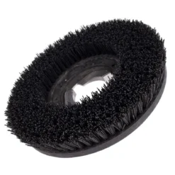 13" Floor Buffer Heavy Duty Floor Stripping Brush w/ 80 Grit Impregnated Black Nylon Bristles (11" Actual Diameter)